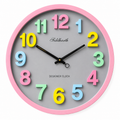 Kids Colorful Wall Clock | Silent Educational Room Decor