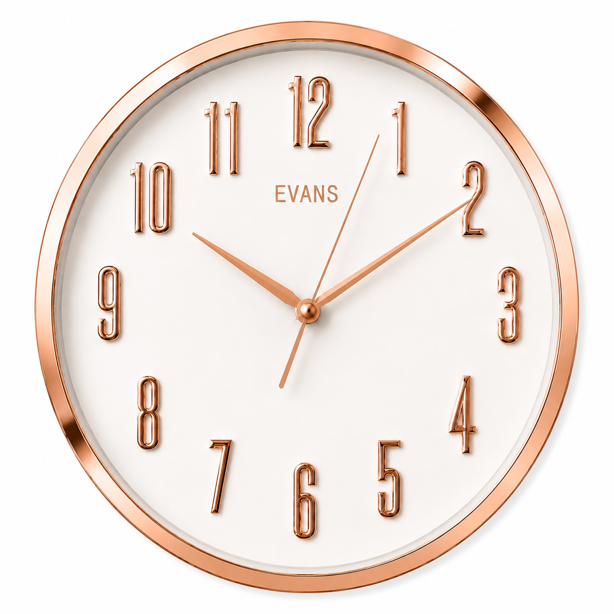 Modern Rose Gold Wall Clock | Silent Luxury Home Decor Clock