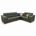Modern L-Shaped Leather Sectional Sofa – Premium Corner Living Room Furniture