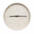 Modern Minimalist White Wall Clock | Silent Contemporary Home Decor