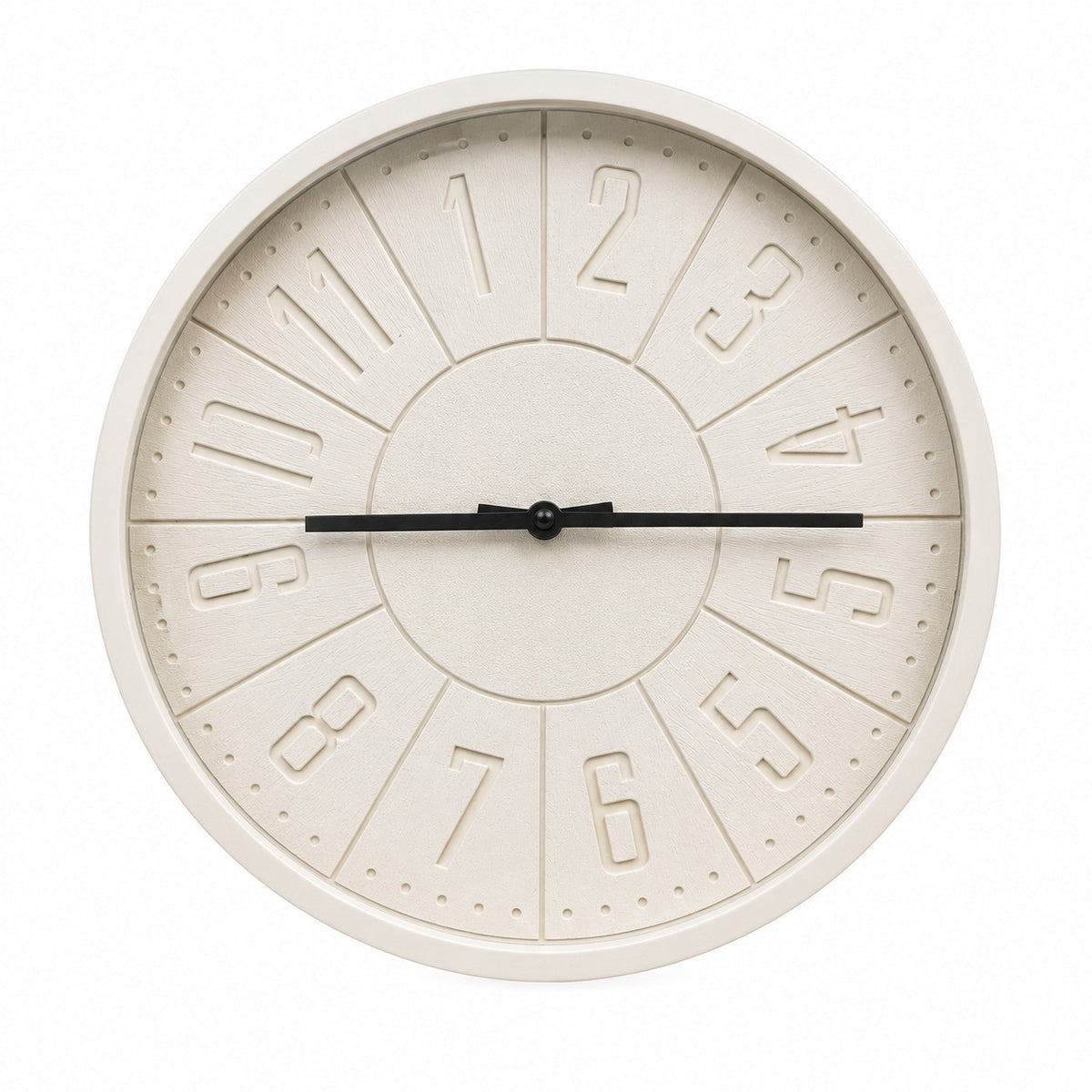 Modern Minimalist White Wall Clock | Silent Contemporary Home Decor