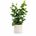 Artificial Green Leaf Plant with Ceramic Pot